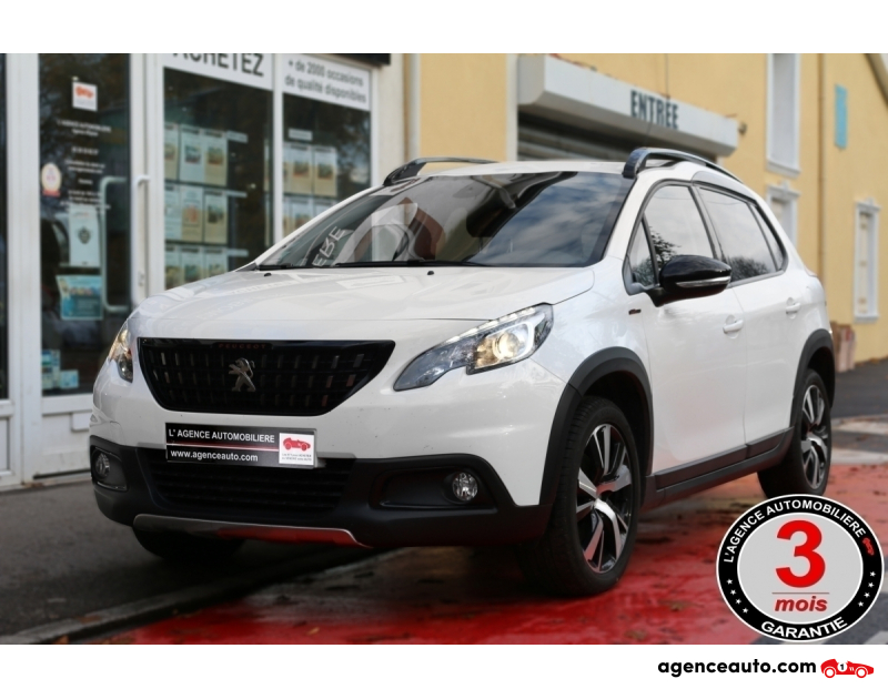 Achat voiture occasion, Auto occasion pas cher | Agence Auto Peugeot 2008 1.2 THP Puretech 110 GT LINE (GPS, Ciel étoilé...) Blanc Année 2017 Manuelle Essence